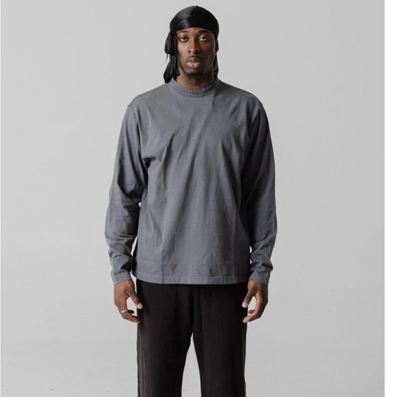 Men's poetic Grey Yeezy Gap LA H02 Regular Long Sleeve Shirt. - Picture 1 of 4